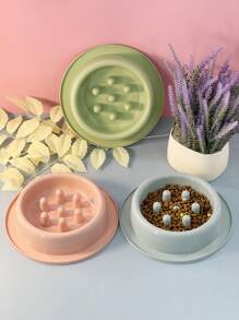 Slow Feeder Bowl For Cat/Dog Lover Gift And Dog/Cat Mom Love Pets, Cylindrical Candy-Colored Anti-Choke Dog Lover And Dog Mom Love & Cat Lover And Cat Mom Love Slow Eating Bowl