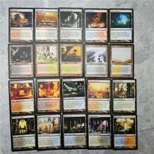 108pcs Black Core  Cards P9 Dual Land Fetch Land Shock Lands Proxy Cards - Yellow - View 6