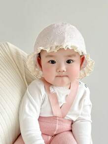 1pc Cute Animal Pattern Infant Baby Lace Beanie Cap - Princess Lace Hat - View 4
