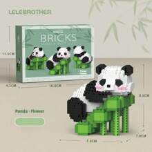 Panda Building Blocks - Creative Collectible - National Panda - Customizable Design - Festival Gift - Collectible - Gift - Easter Gift - April Fool's Day Gift - Halloween Gift - Christmas Gift - Multicolor - View 16