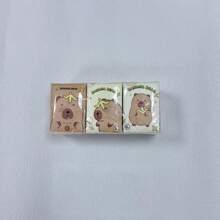 9pcs/Pack Colorful Cat Print Natural Woodpulp Handkerchief Tissues, Suitable For Daily Life Cleaning,Kitchen,Bathroom,Home,Household Supplies
