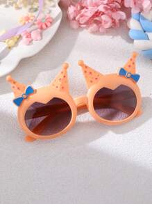 1 Pc Girls Princess Bowknot Fashion Glasses, Fashion Kids Eyewear For Runway Show, Spring Travel, Cross-Border