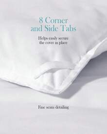 Oversized King Comforter 120"X120", Lightweight And Breathable Bedding Comforter Duvet Insert For All Seasons, Gray - White - View 4