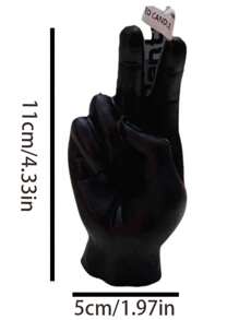 1pc Handmade Victory Sign Candle, Scented Candle, Indoor Decorative Jar Candle Suitable For Bedroom And Home Decor, Stress Relief, Relaxation, Bathing, Yoga And Holiday Gifts, Gag Gifts, Mother's Day Gifts, Wedding Decor Birthday Graduation - Multicolor - View 3