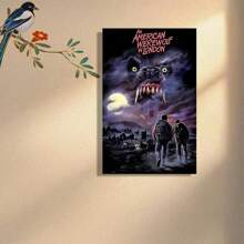 Franed Classic Style American Werewolf In London Canvas Poster - Reusable Fabric Wall Art For Bedroom, Living Room, And Corridor Decor - Unique Gift Idea For Movie Enthusiasts Birthday Party Decor, Mother's Day New Year Easter Gift,  Home Living Room Office Wall Decor, Perfect Gift And Wall Decoration - Framed - View 5