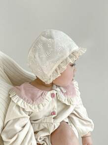 1pc Cute Animal Pattern Infant Baby Lace Beanie Cap - Princess Lace Hat - View 3