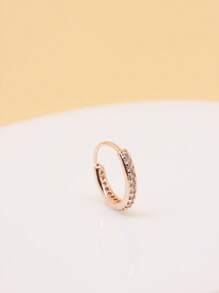 1pc Zirconia Stone Open Nose Ear Ring Septum Earrings Septum Ring Piercing Fashion Jewelry