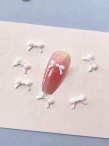 Thanksgiving Special Offer 50 Pieces Of Adorable Small Bow Nail Art Products, 3D Resin Flat Girl Bows/Mixed Colors Package, Nail Art Diy Charm Women'S Red Long Nails/Short Nails Accessories, Nail Accessories, Nail Gems, Nail Products, Nail Jewelry, Sweater Nail Decorations Nail Supplies Nails Nail Charms - Multicolor - View 13