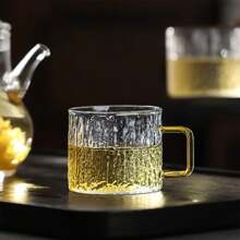 12/6/4/2 Stücke Set Berentextur 150ml kompakte, elegante, hitzebeständige, transparente konzentrierte Kaffee-Gläser, Kaffeetasse, Glas-Tasse, Kung-Fu-Heißgetränke-Tasse, Kaffee-Zubehör Tee Set