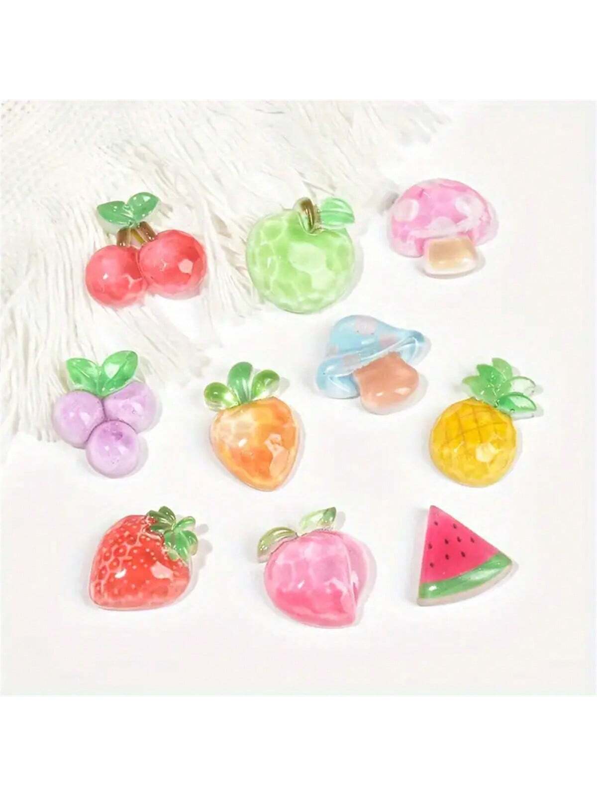 10 قطع مغناطيسات ثلاجة بتصميمات الفاكهة الكرتونية،...