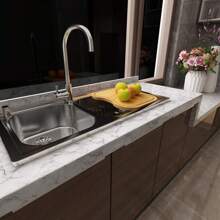 大理石白色自粘膜防水可移除壁纸装饰乙烯基适用于厨房、台面、橱柜 - 淺灰色 - 查看 2