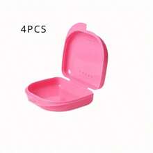 2/4 piezas Caja para dientes para alineación dental, caja conveniente para dientes de leche de niños, estuche grande de dentadura para limpieza y ortodoncia