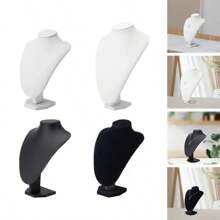 Soporte de exhibición de collares, cadena de joyería, soporte de almacenamiento para el hogar, dormitorio, soporte independiente para exhibir collares - Negro - Ver 6