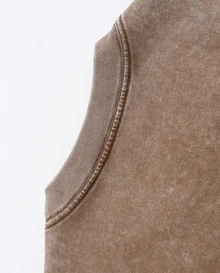 Western Cowboy Riding Printed Batik Washed T-Shirt, Simple And Versatile. - Màu Khaki - Xem 2