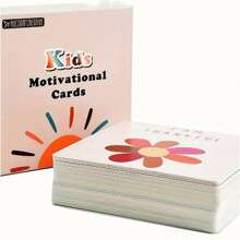 Back-To-School Children's Gift, 60 Pcs/Box Children's Motivational & Inspirational Cards - English Motivational Quotes, Positive Affirmation Cards For Children