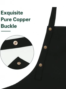 Personalized Apron For Women, Custom Striped Apron With Pocket, Embroidered Baking Apron With Adjustable Strap, Gift For Her