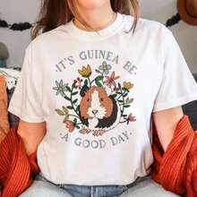 Capybara T-Shirts Women Manga Summer Graphic Top Girl Streetwear Y2k Anime Clothing - 白色 - 查看 1