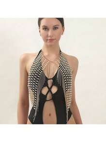 European&American Cross-Border Fashion Multi-Layer Colorful Teardrop Decor Body Chain Accessories, Sexy & Versatile