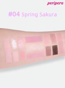 Peripera K-Beauty All Take Mood Like 调色板、多合一化妆调色板、眼影调色板、哑光闪光眼影、腮红、高光、眼影、日常化妆、韩国化妆