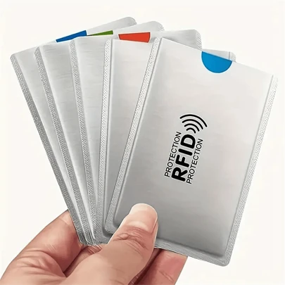 5/10pcs RFID Blocking Card Sleeves - Anti-Theft, NFC Blocking ID And Credit Card Protector