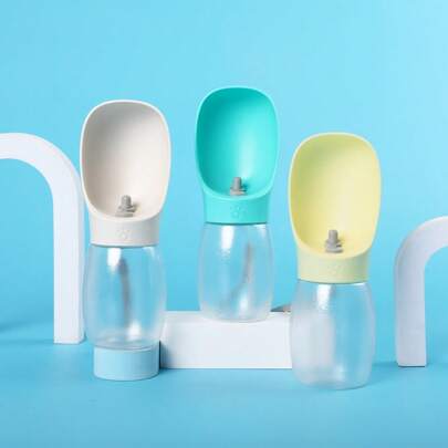 1 قطعة وعاء ماء للحيوانات الأليفة محمول وخفيف الوزن، طعام وشراب للحيوانات الأليفة كالكلاب والقطط خلال الرحلات والخروجات الخارجية