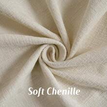 1pc/2pcs Chenille Pillow Cover Without Filler, Suitable For Sofa, Home Decor - Beige - View 4