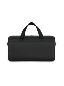 Casual Color Block Round Tube Sports Shoulder Bag, Casual Letter Pattern Round Tube Sports Fitness Bag, Portable Zipper Lightweight Handbag Fashion Unisex Daily Use Bag, Large Capacity Luggage Bag, Training Bag. Suitable For Teen Summer Casual Outdoor Athletic Or Vacation Travel Or Graduation Gifts Or Birthday Dress Accessories