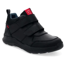 Zapato escolar negro de niño de piel - Negro - Ver 2