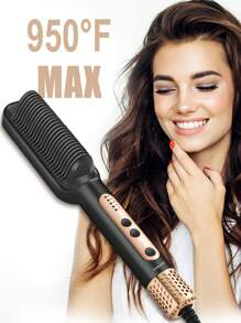 SOKANY Gentle Hair Straightening Brush - Gently Cares For Hair, Easily Creates Smooth, Straight Hair. Designed For Women, Can Create Wavy Hairstyles, An Essential Valentine's Day Gift For Your Girlfriend. - UK Plug(220-240V) - View 13