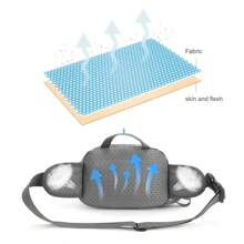 Bolso de cadera para correr, cinturón, bolsa para teléfono, bolso de cadera de nailon con portabotellas, impermeable para ciclismo, running, senderismo, trotar