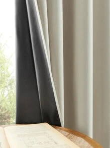 2pcs 100% Blackout Curtains With Waterproof Lining, Suitable For Living Room, Bedroom, Bathroom, Home Decor, Room Decoration