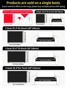 1pc Anti-Slip Washable Chenille Sofa Cushion Cover, Suitable For All Seasons, Anti-Slip, Dirt-Resistant And Scratch-Resistant, Simple Yet Luxurious, Fits Living Room And Bedroom, Pet-Friendly, Excluding Backrest, Armrest And Pillow Covers