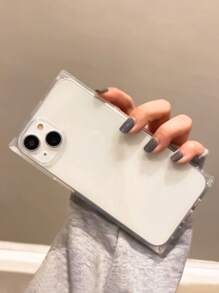 1 件大孔透明直边 TPU 手机保护壳适用于 17 Pro MAX、17 Pro、17、16 Pro MAX、16、11、12、13、14、15、12 Pro MAX、13 Pro MAX、14 Pro MAX、15 Pro MAX