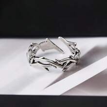 Anillo corona de espinas - Anillo corona gótico ajustable, anillo corona de espinas, anillo de Jesús, anillo de espinas, anillo vikingo - Multicolor - Ver 8