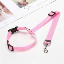 1pc Multifunctional Pet Car Seat Belt And Safety Harness, Safe Travel, Adjustable Dog Seat Belt Collar Pet Accessories