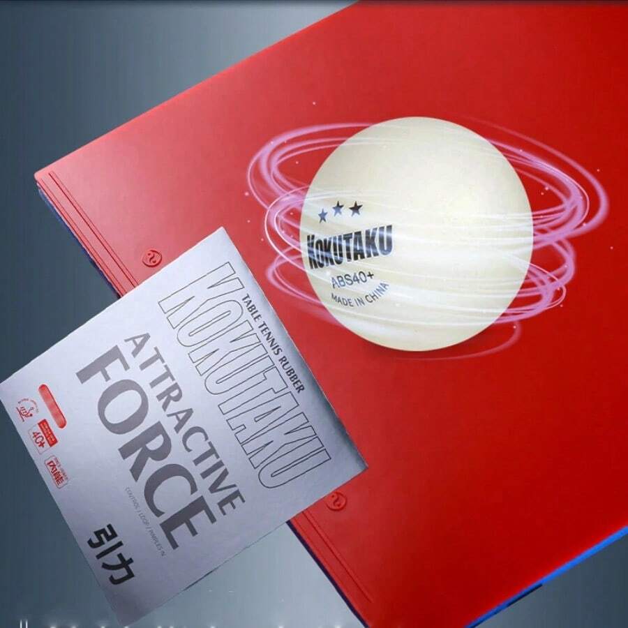 طاولة التنس الأرضي كوكوتاكو قوة جذب ملاءمة مطاطية مع نتوءات لتسديد سريع مصادق عليها من الاتحاد الدولي للتنس الأرضي