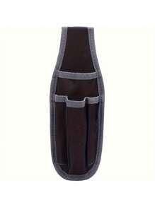 Leather Electrician Tool Pouch - Spacious Multi-Compartment Design - Ergonomic Tool Belt Bag, Suitable For Professional Maintenance And On-The-Go Repair - Comprehensive Tool Organization Kit