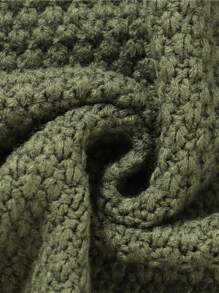 Customizable Handmade Embroidery Casual Minimalist Knitted Baby Blanket, Swaddle Wrap, All Season, Personalized