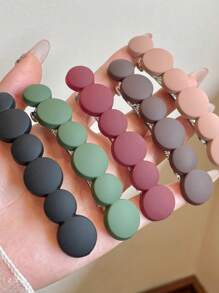 1pc Short Hair Clip Headwear, Low Ponytail Hair Clip, Female Minimalist Elegant Clip, Women's Short Hair Slouchy Person Bangle Clip, One Line Spring Clip, Half Tied Hair Back Head Clip For Girls, Hair Accessory, Horizontal Clip, Straight Clip