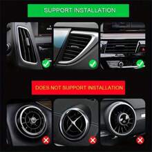 10pcs 7.87 Inches Fit For Car Air Conditioner Outlet, Decorative U-Shaped Molding, Car Styling Door Edge Corner Protector