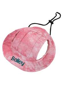 Customized Name Embroidered Dog Cap, Dog Sun Hat/Cap With Customized Name, Adjustable Dog Cap With Ear Holes, Gift For Pet Lovers Ornamental,Engraved Stylish,Fashion,Colorful,Vintage,Cute,Contracted,Cuties Custom,Unique,Customized,Personalized Pet For Anniversaries,For Birthdays - Multicolor - View 21