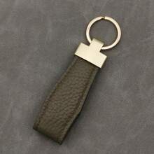 1pc Customized Text Fashion Leather Car Key Chain