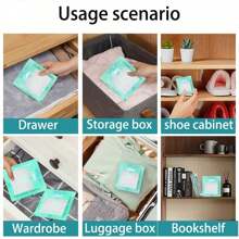 4/10/20 pezzi di buste assorbenti umidità e deumidificanti di tipo cassetto, disidratanti portatili antiumidità e antimuffa, possono essere posizionati direttamente sul letto come borse deumidificanti, adatti per armadi, valigie, cassetti, mobiletti per scarpe, librerie, per mantenere gli oggetti domestici asciutti, deumidificatore per la casa