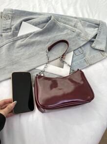 CHICVUE Women's Quilted Mini Shoulder Bag For Daily Travel Gifts - Burgundy - View 10