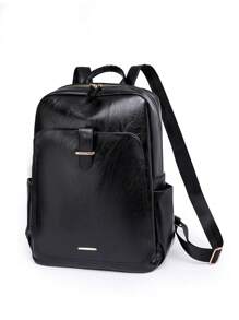 Mochila de viaje de mujer de moda con gran capacidad y compartimento para laptop, mochila de estilo callejero para estudiantes