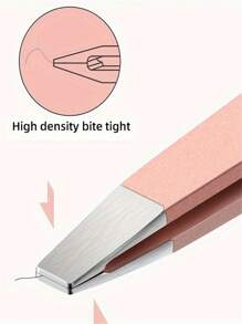 4件套不锈钢塑料涂层平口斜眉镊子套装，去黑头镊子，拔眉镊子，眉毛修剪美容化妆工具 - 彩色 - 查看 7