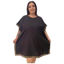 Women T-Shirts - Black and Gold - View 2