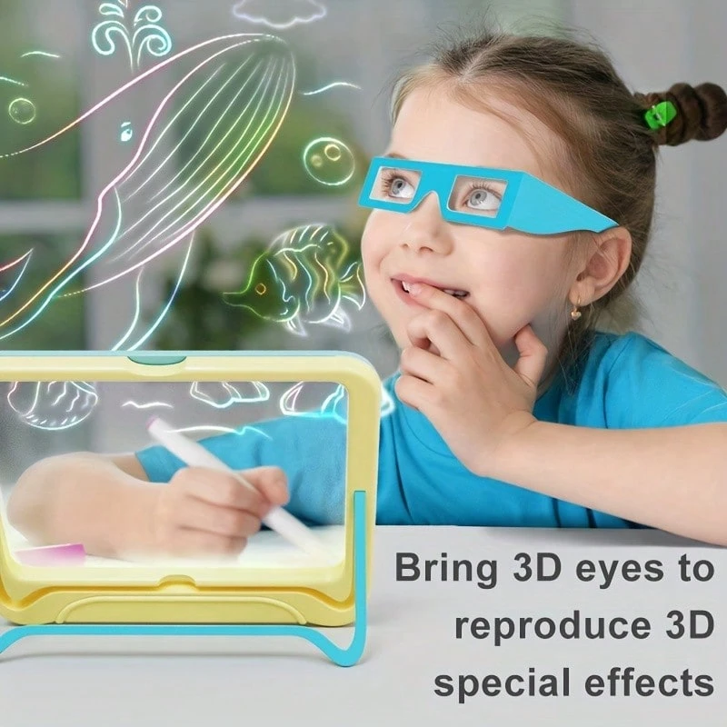 Prancheta de Desenho 3D - Bloco de Rascunho Mágico Apagável ...