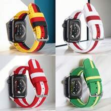 Apple Strap Elastisch Nylon Canvas Compatibel met Apple Watch 38mm40mm41mm Waterdicht en ademend Multi-Color Optioneel
