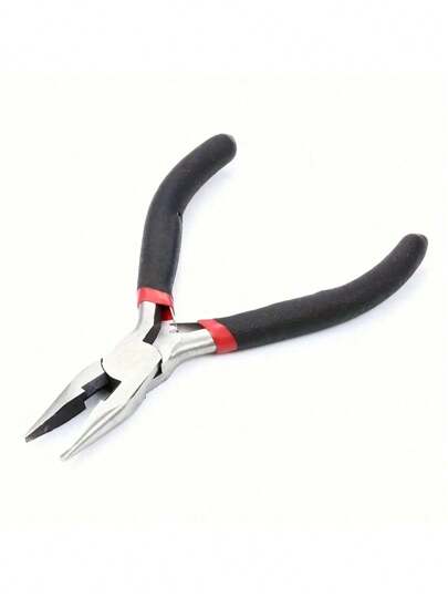 1pc Mini 5-Inch Flat Nose Pliers - Precise DIY Handmade Jewelry Tool For Beaded Ring Bending, Scissor-Like Action, And Versatile Crafting - Ideal For Jewelry Making, Repair, And Hobbyists